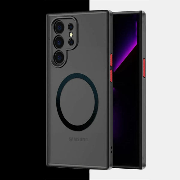 Wireless Charging Compatible Matte Silicone Samsung Case