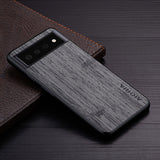 Wood Bark Texture Smooth Google Pixel Case-Exoticase-Pixel 6 Pro-Dark Gray-