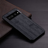 Wood Bark Texture Smooth Google Pixel Case-Exoticase-Pixel 8 Pro-Black-