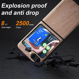 Wood Pattern Samsung Z Flip 5 Case-Exoticase-Exoticase
