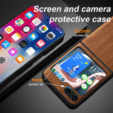 Wood Pattern Samsung Z Flip 5 Case-Exoticase-