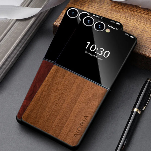 WoodWorld Samsung Z Flip Case-Exoticase-Exoticase