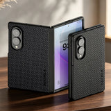 Woven Pattern Premium PU Leather Samsung Fold Case-Exoticase-Exoticase