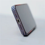 Woven Plaid Pattern Camera Bracket iPhone Case-Exoticase-Exoticase
