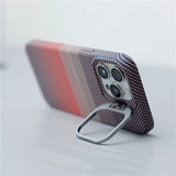 Woven Plaid Pattern Camera Bracket iPhone Case-Exoticase-Exoticase