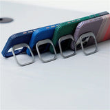 Woven Plaid Pattern Camera Bracket iPhone Case-Exoticase-Exoticase