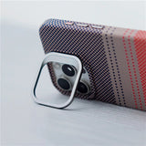 Woven Plaid Pattern Camera Bracket iPhone Case-Exoticase-Exoticase