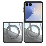 Z Flip Magnetic Clear Case with Kickstand Ring-Exoticase-Exoticase