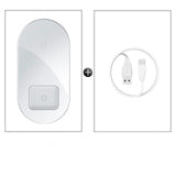 2 in 1 Wireless Charger-Exoticase-White-