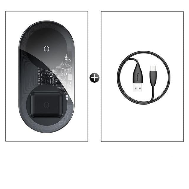 2 in 1 Wireless Charger-Exoticase-Transparent-