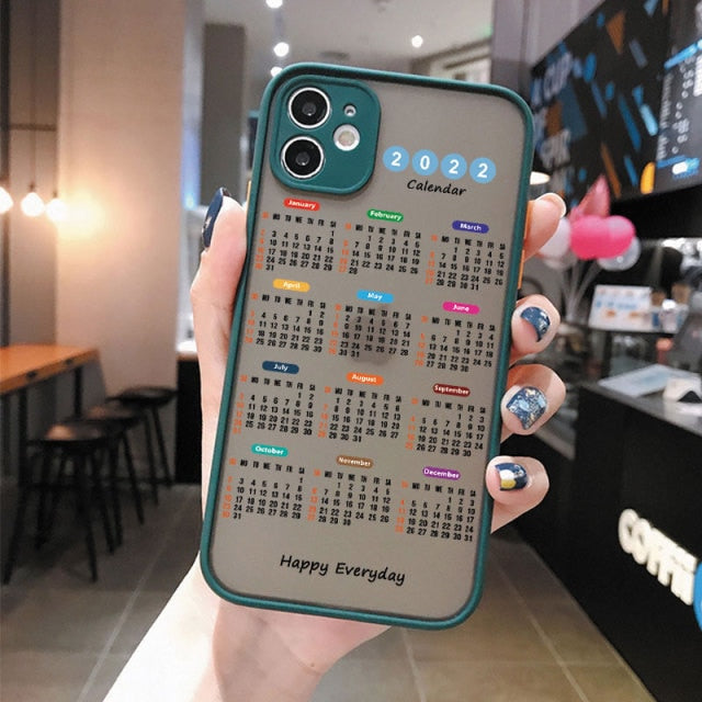 2022 Calendar iPhone Case - Exoticase -