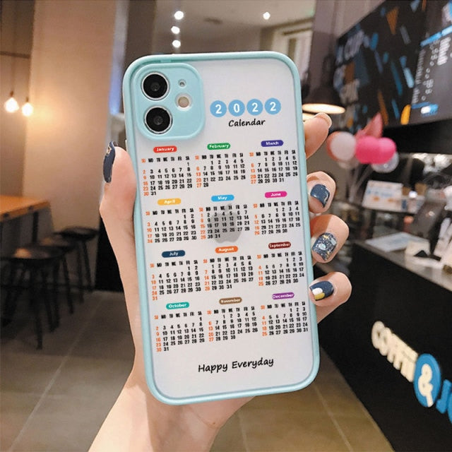 2022 Calendar iPhone Case - Exoticase -