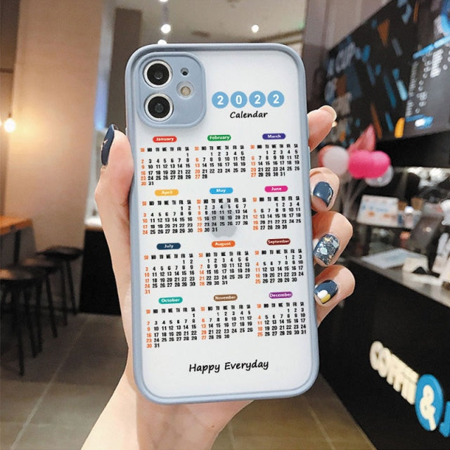 2022 Calendar iPhone Case - Exoticase -