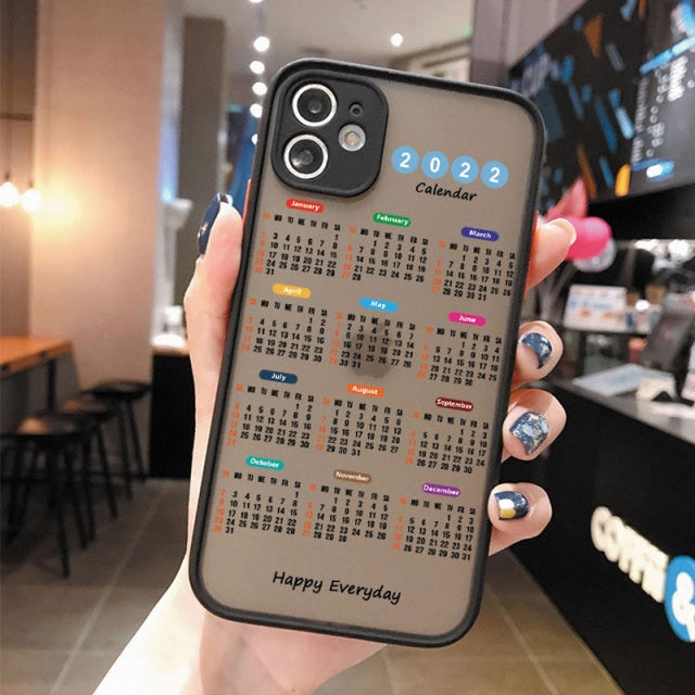 2022 Calendar iPhone Case - Exoticase -