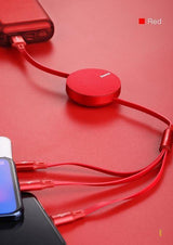 3 in 1 Retractable Cable for iPhone-Exoticase-