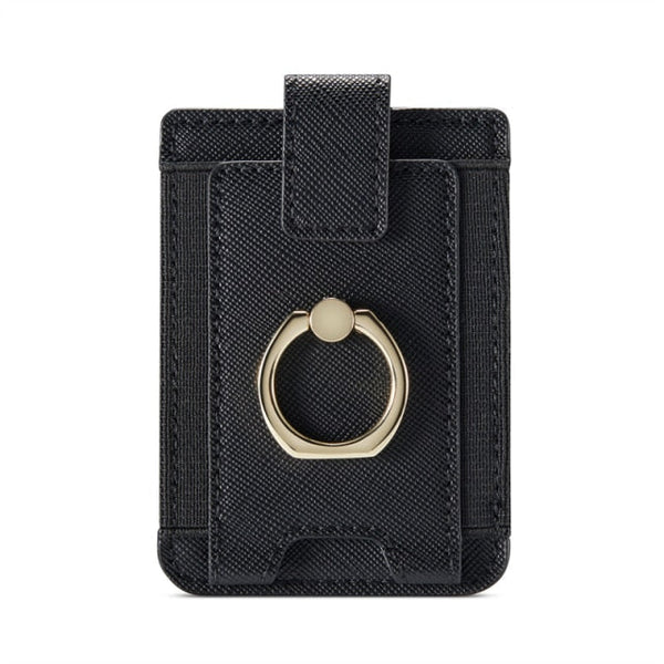 8 Cards Holder iPhone Wallet-Exoticase-Black-