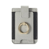 8 Cards Holder iPhone Wallet-Exoticase-Grey-