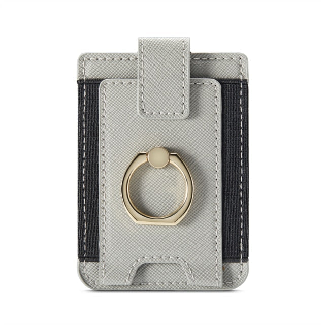 8 Cards Holder iPhone Wallet-Exoticase-Grey-