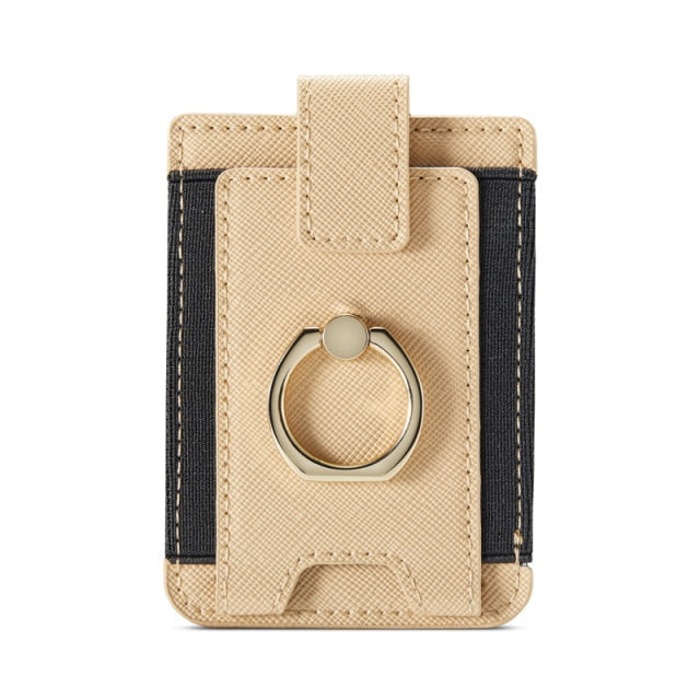 8 Cards Holder iPhone Wallet-Exoticase-Gold-