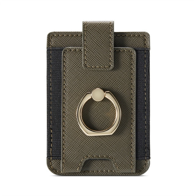 8 Cards Holder iPhone Wallet-Exoticase-Green-