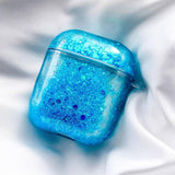 AirPods GlitterFlow Case-Exoticase-Blue-
