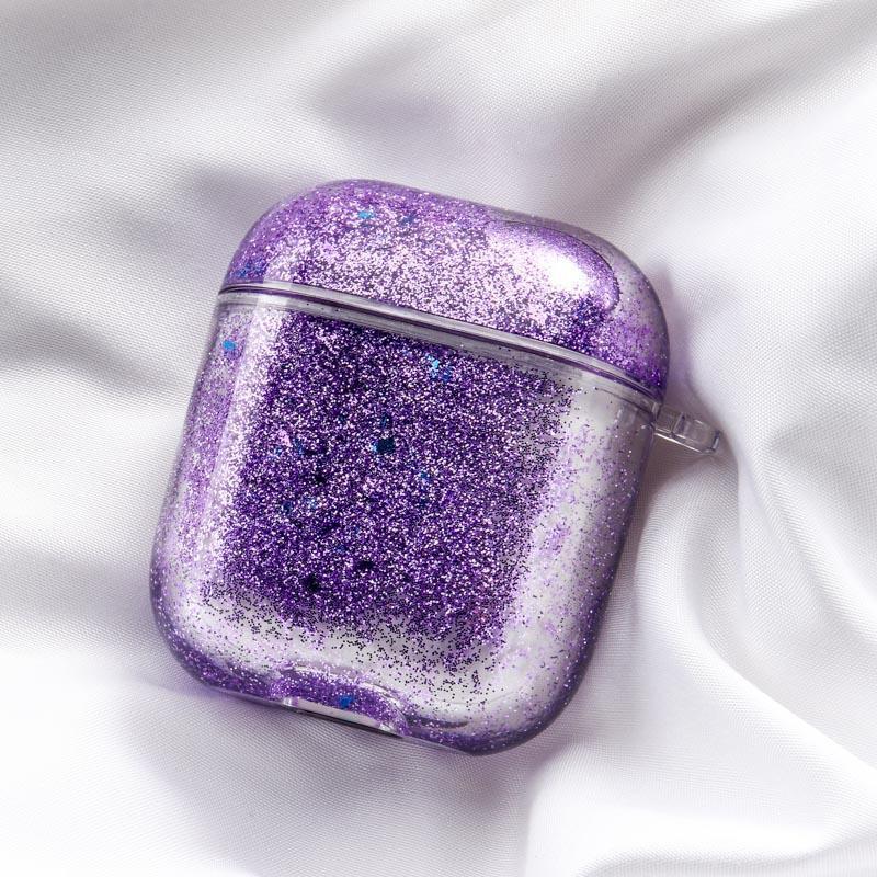 AirPods GlitterFlow Case - Exoticase - Purple
