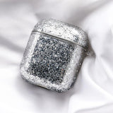 AirPods GlitterFlow Case-Exoticase-Silver-