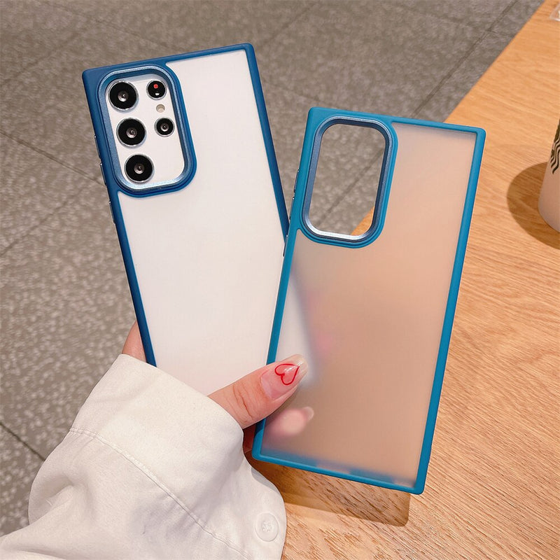 Armor Shockproof Matte Clear Samsung Case-Exoticase-