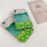 Artsy Lake Flowers iPhone Case - Exoticase -