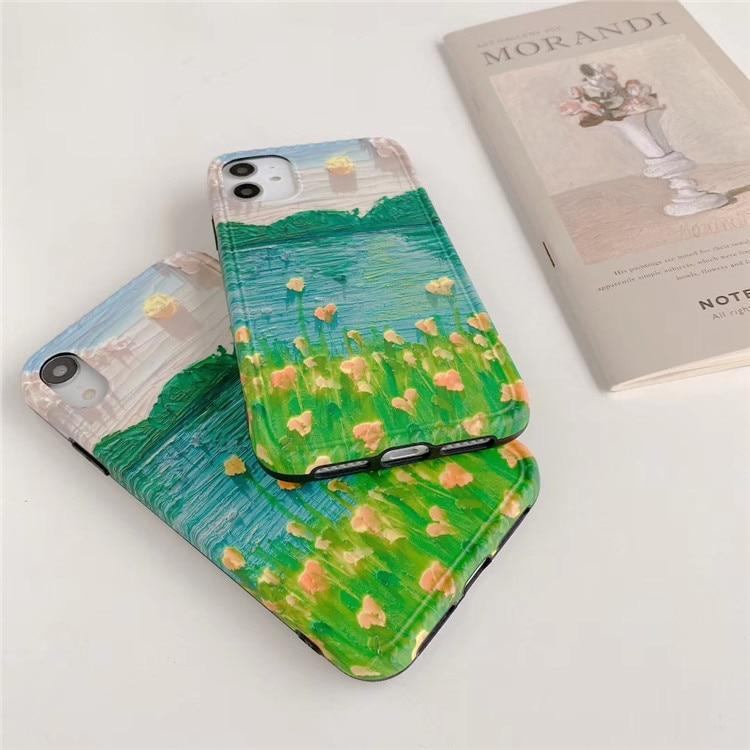 Artsy Lake Flowers iPhone Case - Exoticase -