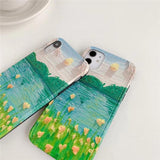 Artsy Lake Flowers iPhone Case - Exoticase -