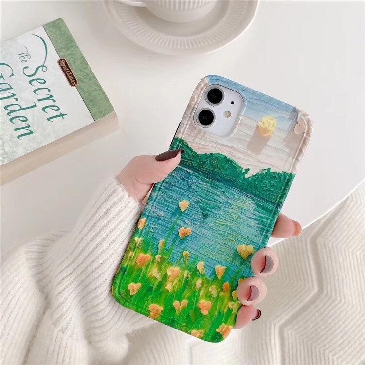 Artsy Lake Flowers iPhone Case - Exoticase -