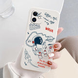 Astronaut and Equations iPhone Case-Exoticase-