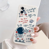 Astronaut and Equations iPhone Case-Exoticase-