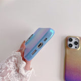 Aurora Rainbow Fabric Style iPhone Case-Exoticase-