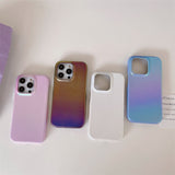 Aurora Rainbow Fabric Style iPhone Case-Exoticase-