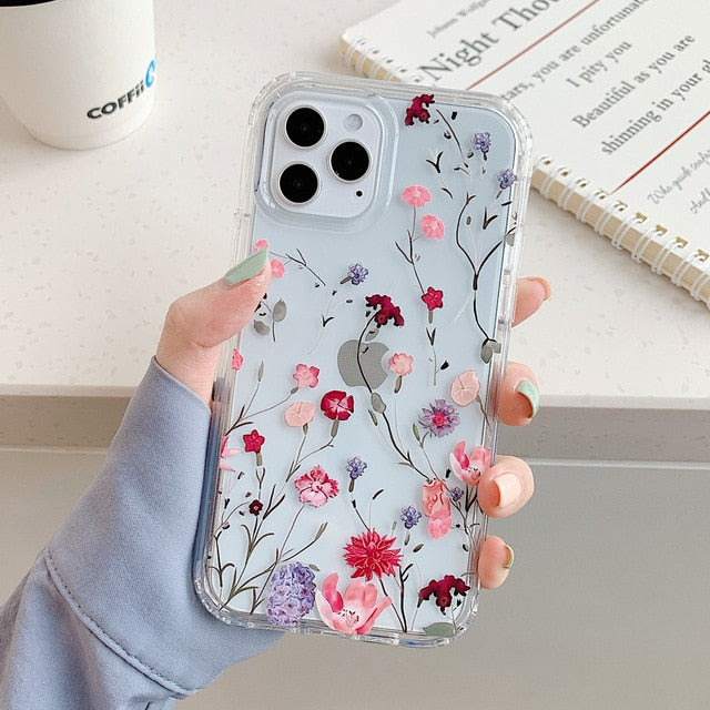 Blossom Bumper iPhone Case-Exoticase-For iPhone 12 Pro Max-A-