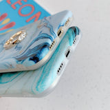 Blue Marble iPhone Case with Ring-Exoticase-