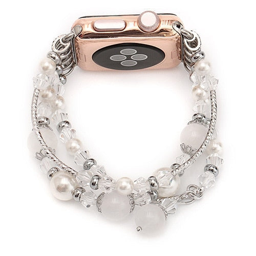 Bracelet Bands for Apple Watch-Exoticase-White-For 38 mm and 40 mm-