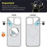Classic Clear MagSafe iPhone Case With Leather Wallet-Exoticase-