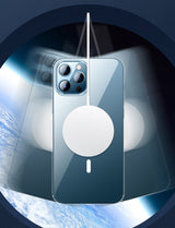 Classic Clear MagSafe iPhone Case With Leather Wallet-Exoticase-