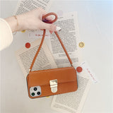 Clutch Style Wallet iPhone Case-Exoticase-For iPhone 12 Pro Max-Brown-