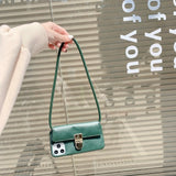 Clutch Style Wallet iPhone Case-Exoticase-For iPhone 12 Pro Max-Green-
