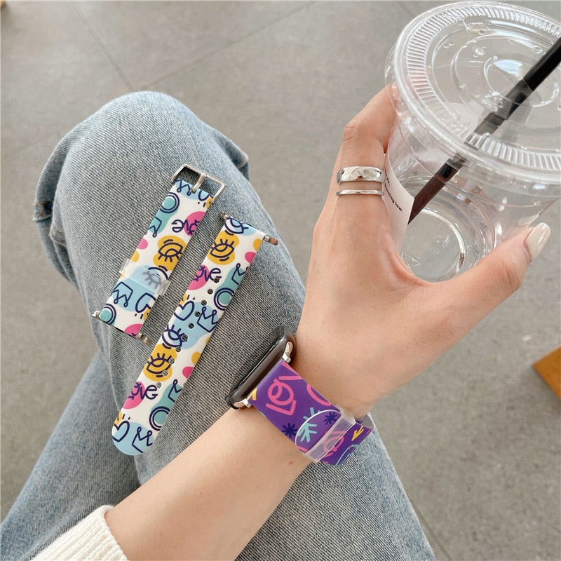 Cute Art Bands for Apple Watch - Exoticase -