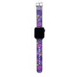 Cute Art Bands for Apple Watch - Exoticase - Purple Art / 38 mm