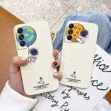 Cute Astronaut Camera Play Samsung Case-Exoticase-