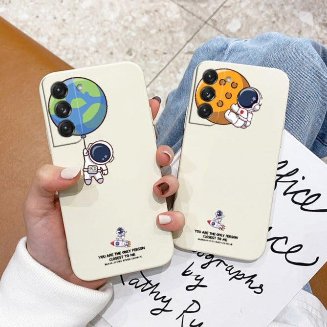 Cute Astronaut Camera Play Samsung Case-Exoticase-