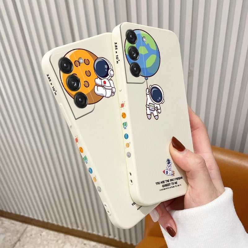Cute Astronaut Camera Play Samsung Case-Exoticase-