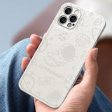 Cute Astronaut Soft Leather iPhone Case - Exoticase -