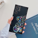 Cute Bear Floral Samsung Galaxy Case-Exoticase-